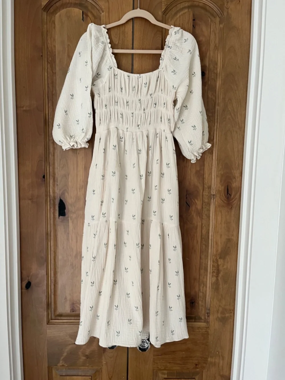 Neuflora Angela Dress Medium, color green floral - Picture 3 of 5